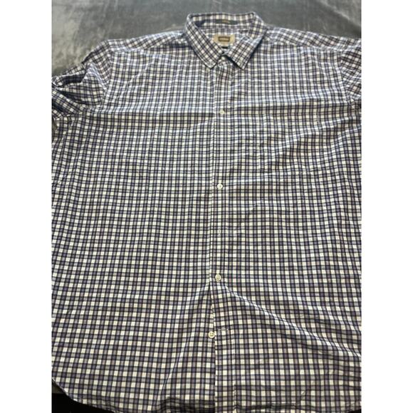 Foundry Blue/Pink Check Easy Care Long Sleeve Oxford Shirt 3XLT - Picture 1 of 6